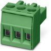 Socket, 3 pole, pitch 5 mm, straight, green, 1499477