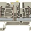 Disconnect/test-disconnect terminal block, spring balancer connection, 0.5-2.5 mm², 16 A, 6 kV, dark beige, 7920900000
