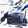 Stacja lutownicza 2w1 HOTAIR WEP 852D+ 740W wentylator + Zestaw narzędzi