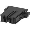 Socket header, 2 pole, pitch 6.35 mm, straight, black, 1-1747276-2