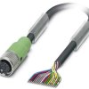 Kabel do czujników/elementów wykonawczych Phoenix Contact SAC-17P- 5,0-PVC/FS SCO 1555363, kabel, otwarte końcówki, 1 sz