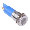 Q14F1CXXSB12 Blue LED 14mm Panel Indicator 12VDC APEM