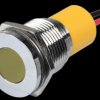 Q16F3CXXY12E Indicator LED, 12 V DC, 16 mm, wired, yellow/BrC