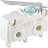 Subminiature snap-action switch, On-On, solder connection, pin plunger, 0.9 N, 6 (1) A/250 VAC, IP67, 1045.5102