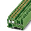 Through terminal block, push-in connection, 0.14-4.0 mm², 1 pole, 24 A, 6 kV, green, 3209636