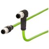 Metz Connect 142M1D19100 M12 Patch Cable CAT 5e SF/FTP 10m Green PUR Drag Chain