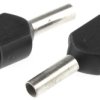 Końcówka tulejkowa izolowana 2 x 1.5mm² długość 8mm Czarny średnica 2.2mm Izolowane TE Connectivity
