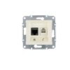 Sedna Gniazdo Teleinformatyczne Rj11 Rj45 Kat.5E Utp Kremowe Sdn5100123
