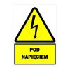 Naklejka - POD NAPIĘCIEM ! 74x105 Trytyt 1036