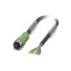 Phoenix Contact 1522590 Sensor/Actuator Cable 8-POS PUR Black 1.5m M12 A-coded