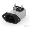 Filtr wejściowy złącza IEC 15A TE Connectivity Montaż na kołnierzu