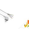 Przewód przyłączeniowy 6m UNI-SCHUKO z zalewaną wtyczką kątową OMYżo 3x1mm2 z uziemieniem PZ1-06-1 ELGOTECH