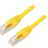 ETH-24441423 Patch cord ETHERLINE Cat.6a,S/FTP 6a linka Cu LSZH żółty 1m