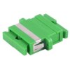 FO connector, SC socket to SC socket, OS1/OS2, singlemode, ceramic, green, BS07-60061