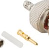 BNC plug 75 Ω, RG-161, RG-179, RG-187, Belden 9221, crimp connection, straight, 112135