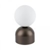 Lampka nocna z kulistym, szklanym kloszem MIKI BROWN 16043 TK Lighting