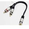 Adapter 2 x wtyk RCA/ gniazdo 3,5 stereo przewód Vitalco