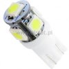 Żarówka samoch. 5xSMD 12V biała zimna W5W T10