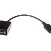 Kabel połączeniowy DisplayPort 1.1a Typ DP/VGA, M/Ż czarny 0,15m