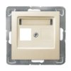 IMPRESJA Obudowa gniazda pojedyncze typu Keystone prosta ecru GPK-1Y/p/27 OSPEL
