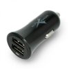 Ładowarka/zasilacz samochodowy Extreme 2xUSB NCC312U+CM 5 V / 3,1 A z przewodem microUSB