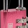 K10530PIND Combination lock, 3 rows of numbers, 30 mm, pink