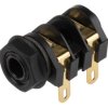 Złącze Jack, RS PRO 6.35 mm Montaż na panelu Mono Żeńskie Lutowie 2 Czarny 5A 2 kV
