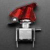 Illuminated Toggle Switch with Cover - Red