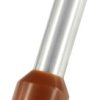 Końcówka tulejkowa izolowana 10mm² długość 18mm Brązowy średnica 4.5mm Izolowane RS PRO