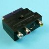 SCART ADAPTOR 3xGN.CINCH+SVHS+PRZEŁ.S-18