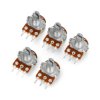 Potencjometr obrotowy 100kOhm liniowy 1/8W - 5szt.