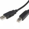 KAB120AB-01-B Kabel USB - z jednej strony wtyk USB typu A z drugiej wtyk B - czarny 1.0m