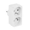 Rozgałęziacz sieciowy 1 wtyk / 2 gniazda