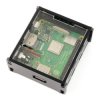 Obudowa Raspberry Pi 3 A+ czarno-przezroczysta pełna