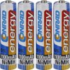 Zestaw 4 akumulatorów NiMH Conrad Energy AAA, 1,2V, 1100 mAh