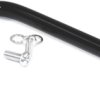 Handle, straight, steel, (W x H x D) 111 x 33 x 10 mm, black, 1427C1BK
