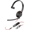 HP Poly 8X230A6 Blackwire 5210 Monaural USB-C Headset +3.5mm Plug +USB-C/A Adap