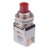 1233C6 APEM Off-(On) Red Momentay Push Button Switch SPST-NO 3A