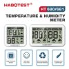 HABOTEST HT680 / HT681 Termometr Higrometr Stacja Pogodowa Mini Termometr Pokój LCD Cyfrowy Termometr Wilgotności Temperatury