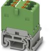 Distribution block, push-in connection, 0.14-2.5 mm², 6 pole, 17.5 A, 6 kV, green, 3002963