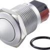 TRU COMPONENTS TC-7494704 Przycisk wandaloodporny TC-GQ16-KF-11/J/C, 16 mm, 48 V/DC, 2 A, 1 szt.