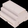 Top-hat rail housing, 65 x 90 x 105 mm, light gray