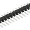 Pin header, 15 pole, pitch 2.54 mm, straight, black, SL12SMD03115Z