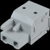 2231-202/026-000 Female multi-point connector with operating push buttons, 2-pin,