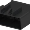 Plug, 5 pole, straight, 1 row, black, 1599314-1