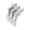 Zaślepka do maskownic 5,08 ABS V0 (20 szt. komplet) - ZDPLUG 5,08 ABS V0
