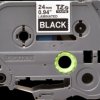 Labelling tape cartridge, 24 mm, tape black, font white, 8 m, TZE-355