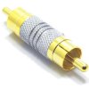 Wtyk RCA Podwójny Chromowany Vitalco