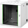 Wall enclosure, 19", 12 U, two-piece, swivelling, (H x W x D) 643 x 600 x 600 mm, IP20, sheet steel, light gray, DN-19 12-U