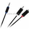 Jack 3,5- 2x RCA 1m Cabletech standard